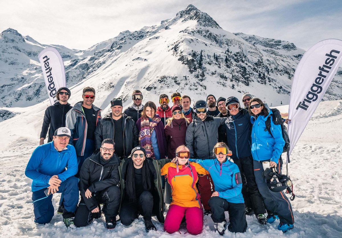 Gruppbild på Triggerfish i Bad Gastein