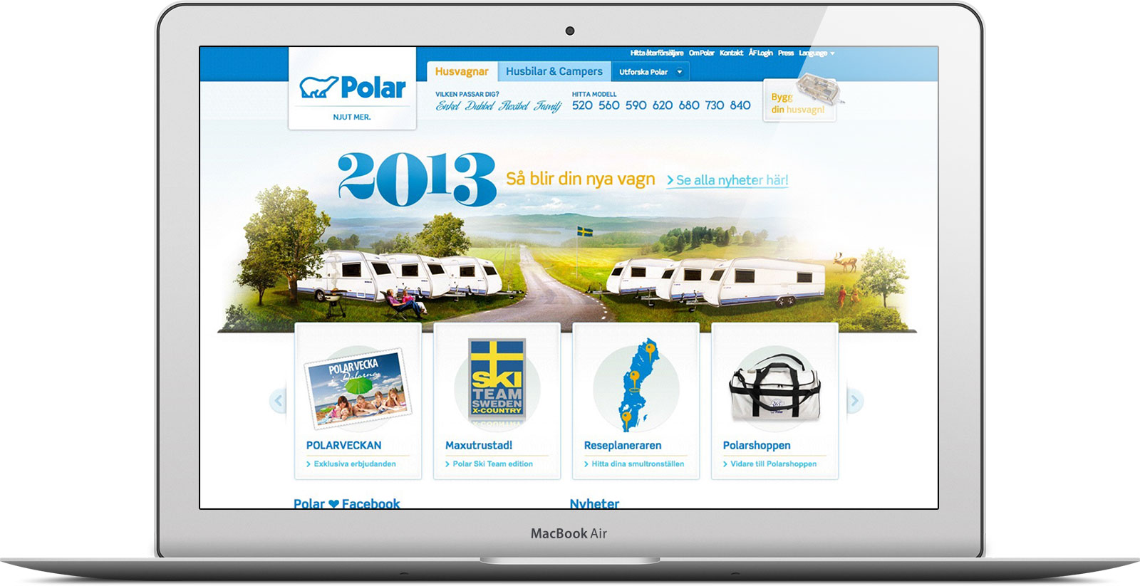 Polarvagnen är ett bra exempel på en designtrend innan mobilens genomslag.