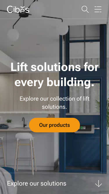 2 webbsidor av cibes hemsida